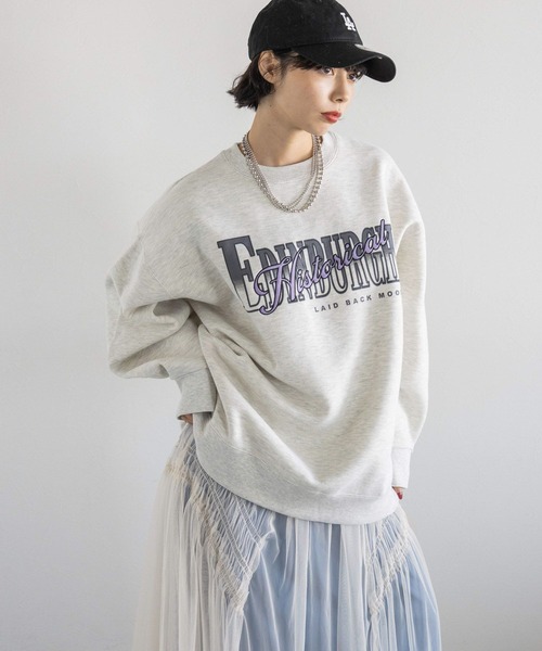 PAGEBOY（ページボーイ）の「ウラキモウカレッジスウェット（スウェット・レディース・オートミール/ピンク/ブラック・FREE）」の13枚目の写真