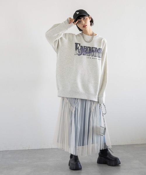 PAGEBOY（ページボーイ）の「ウラキモウカレッジスウェット（スウェット・レディース・オートミール/ピンク/ブラック・FREE）」の14枚目の写真