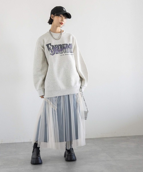 PAGEBOY（ページボーイ）の「ウラキモウカレッジスウェット（スウェット・レディース・オートミール/ピンク/ブラック・FREE）」の15枚目の写真