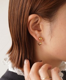 ammy.（エイミードット）の「【 ammy. / エイミードット 】 バックキャッチ マグネット イヤリング / パール（イヤリング）」