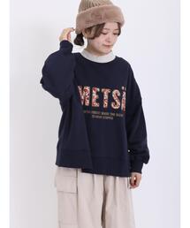 Samansa Mos2 | 裏毛起毛アップリケロゴスウェット(Tシャツ/カットソー)