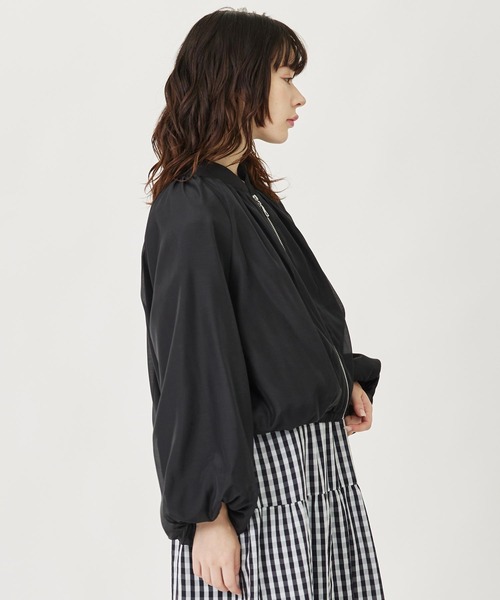 MILKFED.（ミルクフェド）の「TULLE BLOUSON（ブルゾン・レディース・ベージュ/オフホワイト/ブラック・ONE SIZE）」の4枚目の写真