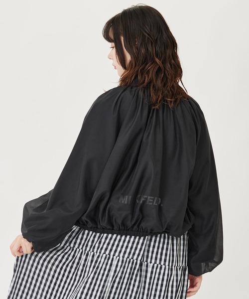 MILKFED.（ミルクフェド）の「TULLE BLOUSON（ブルゾン・レディース・ベージュ/オフホワイト/ブラック・ONE SIZE）」の5枚目の写真