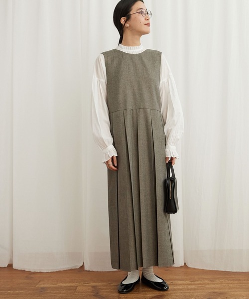 fig London(フィグロンドン)の「woolmood 2way onepiece(ワンピース・レディース・ブラック/グレー・FREE)」の3枚目の写真