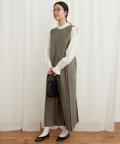 fig London(フィグロンドン)の「woolmood 2way onepiece(ワンピース・レディース・ブラック/グレー・FREE)」の13枚目の写真