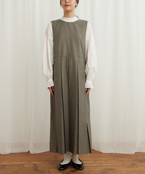 fig London(フィグロンドン)の「woolmood 2way onepiece(ワンピース・レディース・ブラック/グレー・FREE)」の21枚目の写真