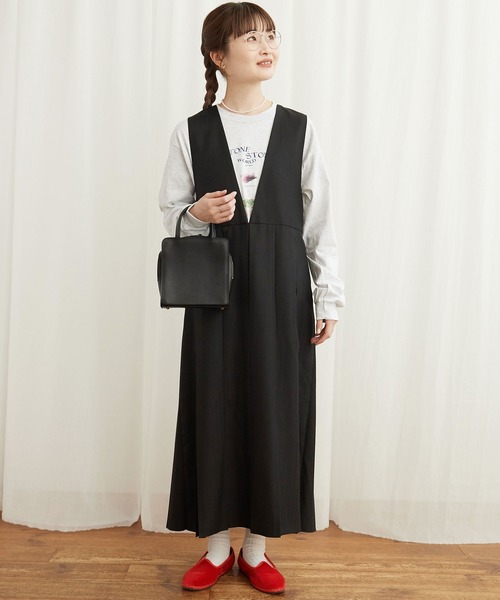 fig London(フィグロンドン)の「woolmood 2way onepiece(ワンピース・レディース・ブラック/グレー・FREE)」の17枚目の写真
