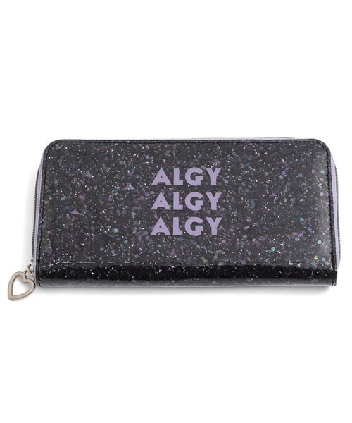 algy(アルジー)の「グリッター長財布(財布・キッズ・ブラック/ピンク・FREE)」の2枚目の写真