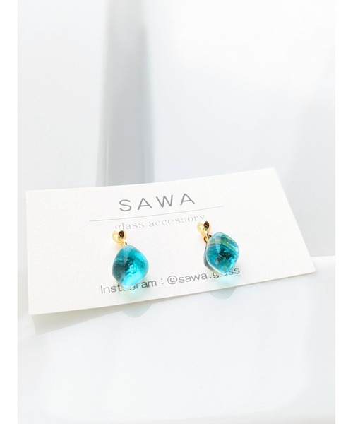 tone(トーン)の「【sawa】ゆれる一粒ピアス(MA)(ピアス(両耳用)・レディース・ライム/ラベンダー/スカイブルー/ターコイズブルー/ブルー/グリーン/クリア/ブラウン系その他・FREE)」の15枚目の写真