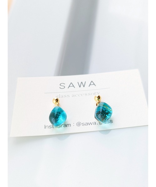tone(トーン)の「【sawa】ゆれる一粒ピアス(MA)(ピアス(両耳用)・レディース・ライム/ラベンダー/スカイブルー/ターコイズブルー/ブルー/グリーン/クリア/ブラウン系その他・FREE)」の13枚目の写真