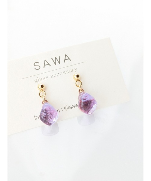 tone(トーン)の「【sawa】ゆれる一粒ピアス(MA)(ピアス(両耳用)・レディース・ライム/ラベンダー/スカイブルー/ターコイズブルー/ブルー/グリーン/クリア/ブラウン系その他・FREE)」の22枚目の写真