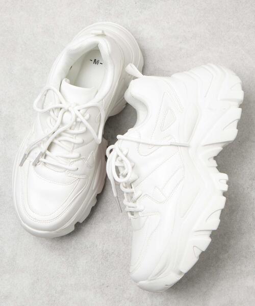 WEGO(ウィゴー)の「WEGO/【XLサイズ展開あり】厚底ダッドスニーカー(スニーカー・レディース・ホワイト/ライトグレー/サックスブルー/ブラック/シルバー・MEDIUM/LARGE/X-LARGE/SMALL)」の11枚目の写真