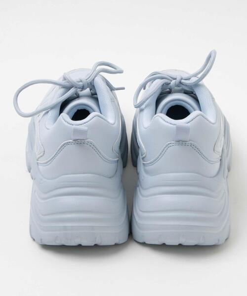 WEGO(ウィゴー)の「WEGO/【XLサイズ展開あり】厚底ダッドスニーカー(スニーカー・レディース・ホワイト/ライトグレー/サックスブルー/ブラック/シルバー・MEDIUM/LARGE/X-LARGE/SMALL)」の6枚目の写真
