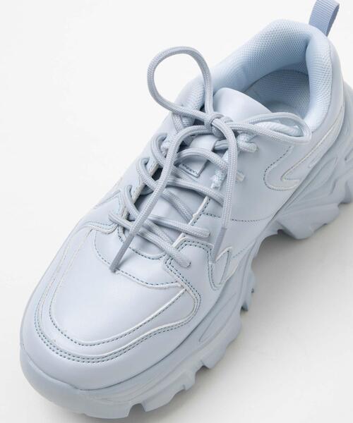 WEGO(ウィゴー)の「WEGO/【XLサイズ展開あり】厚底ダッドスニーカー(スニーカー・レディース・ホワイト/ライトグレー/サックスブルー/ブラック/シルバー・MEDIUM/LARGE/X-LARGE/SMALL)」の8枚目の写真