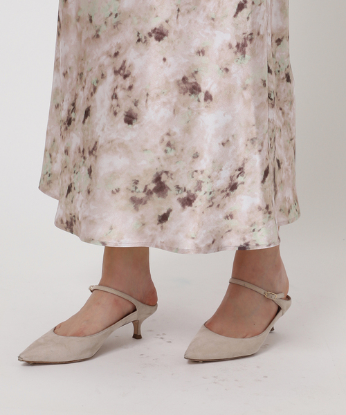 Noble（ノーブル）の「ジェムプリントナローAラインサテンスカート（スカート・レディース・ピンク系その他・FREE）」の15枚目の写真