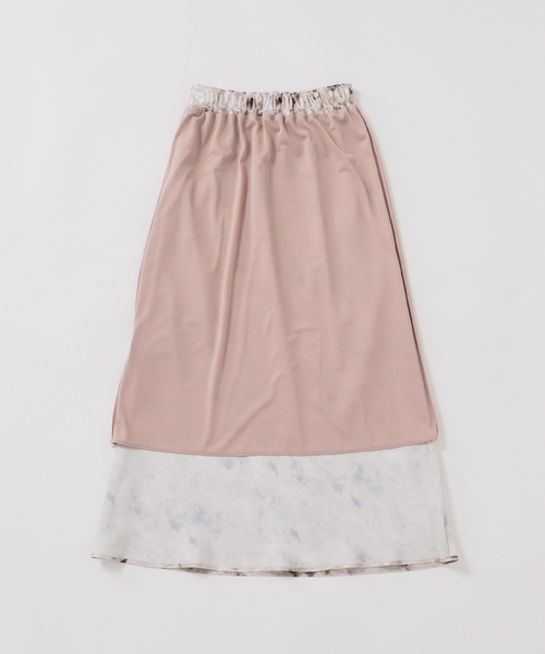 Noble（ノーブル）の「ジェムプリントナローAラインサテンスカート（スカート・レディース・ピンク系その他・FREE）」の16枚目の写真