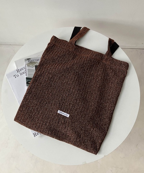 ◎クリンクルラメトートバッグ（トートバッグ）｜AS KNOW AS plus