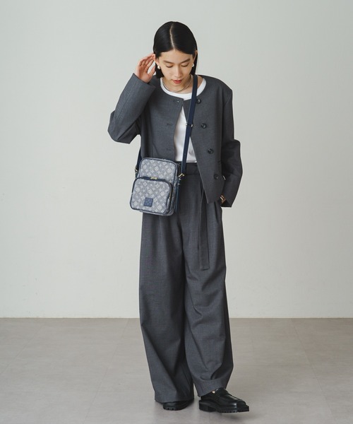 russet（ラシット）の「【Denim Print】スクエアショルダーバッグ (CE-1263-WEB)（ショルダーバッグ・レディース・ネイビー/インディゴブルー・FREE）」の4枚目の写真