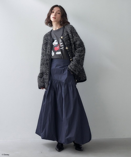 eL(エル)の「【eL】Balloon Long Skirt /995669(スカート・レディース・ブラック/ネイビー・FREE)」の11枚目の写真