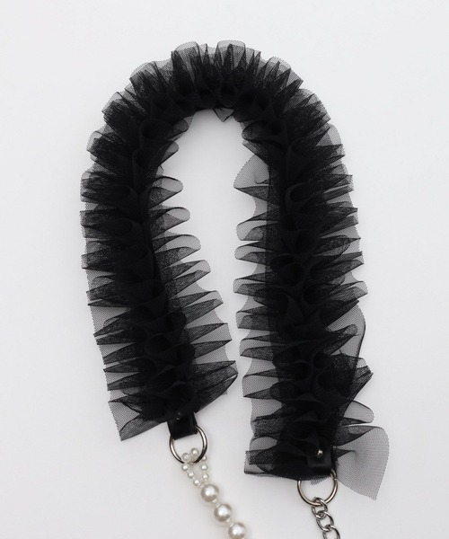 HARE(ハレ)の「チュールフリルデザインスマホストラップ(HARE)(スマホグッズ・レディース・ホワイト系その他/シルバー系その他/ホワイト・FREE)」の16枚目の写真