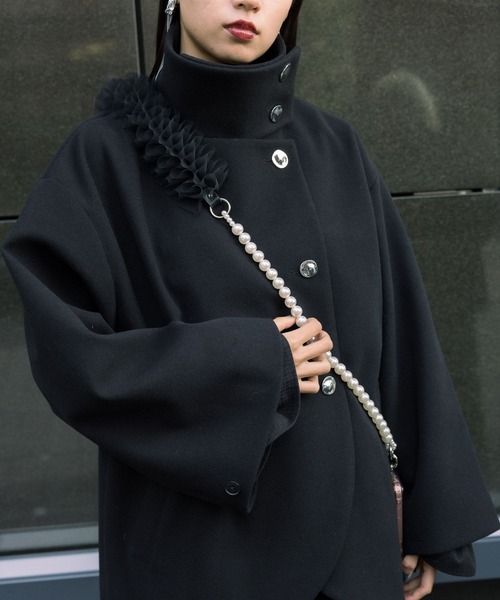 HARE(ハレ)の「チュールフリルデザインスマホストラップ(HARE)(スマホグッズ・レディース・ホワイト系その他/シルバー系その他/ホワイト・FREE)」の5枚目の写真