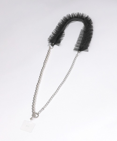 HARE(ハレ)の「チュールフリルデザインスマホストラップ(HARE)(スマホグッズ・レディース・ホワイト系その他/シルバー系その他/ホワイト・FREE)」の14枚目の写真