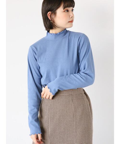 ehka sopo（エヘカソポ）の「メローテレコハイネックカットソー（Tシャツ/カットソー・レディース・ブルー/オフホワイト/ブラック/グレー・F）」の8枚目の写真