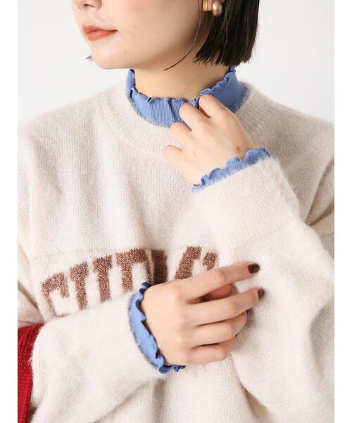 ehka sopo（エヘカソポ）の「メローテレコハイネックカットソー（Tシャツ/カットソー・レディース・ブルー/オフホワイト/ブラック/グレー・F）」の12枚目の写真