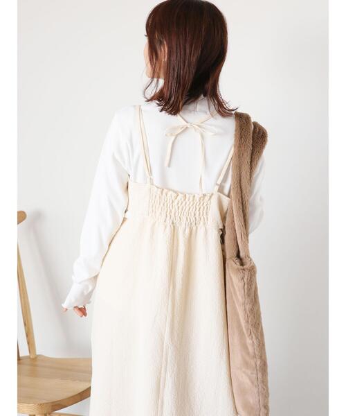 ehka sopo（エヘカソポ）の「メローテレコハイネックカットソー（Tシャツ/カットソー・レディース・ブルー/オフホワイト/ブラック/グレー・F）」の21枚目の写真