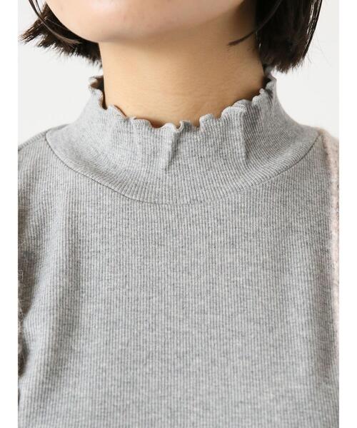 ehka sopo（エヘカソポ）の「メローテレコハイネックカットソー（Tシャツ/カットソー・レディース・ブルー/オフホワイト/ブラック/グレー・F）」の6枚目の写真