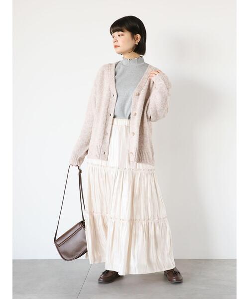 ehka sopo（エヘカソポ）の「メローテレコハイネックカットソー（Tシャツ/カットソー・レディース・ブルー/オフホワイト/ブラック/グレー・F）」の22枚目の写真