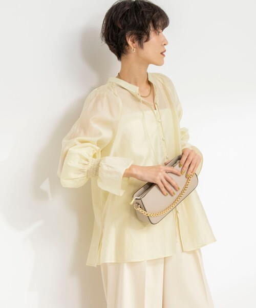 【NOLLEY'S sophi】シフォンフラワー2wayブラウス NOLLEY'S sophi - 【NOLLEY'S sophi】シフォンフラワー2wayブラウスの