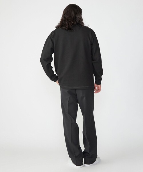 SHIPS（シップス）の「【WEB限定】SHIPS: ワンポイント ロゴ 3パネル バーズアイ クルーネックTシャツ（ロンT）（Tシャツ/カットソー・メンズ・ブラック/ホワイト/ネイビー・SMALL/MEDIUM/LARGE/X-LARGE）」の8枚目の写真