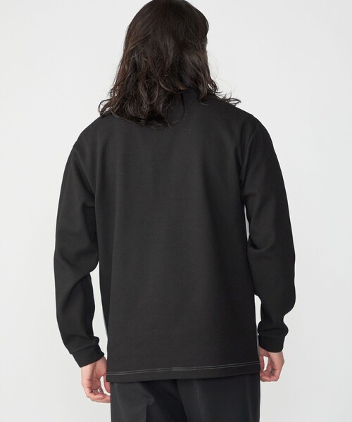 SHIPS（シップス）の「【WEB限定】SHIPS: ワンポイント ロゴ 3パネル バーズアイ クルーネックTシャツ（ロンT）（Tシャツ/カットソー・メンズ・ブラック/ホワイト/ネイビー・SMALL/MEDIUM/LARGE/X-LARGE）」の12枚目の写真