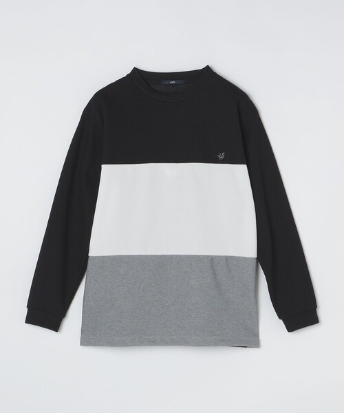 SHIPS（シップス）の「【WEB限定】SHIPS: ワンポイント ロゴ 3パネル バーズアイ クルーネックTシャツ（ロンT）（Tシャツ/カットソー・メンズ・ブラック/ホワイト/ネイビー・SMALL/MEDIUM/LARGE/X-LARGE）」の18枚目の写真