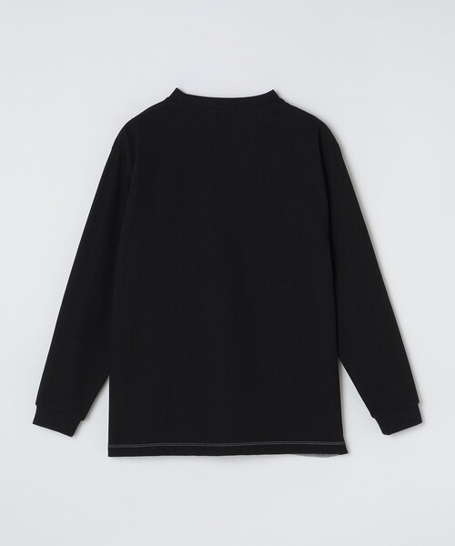 SHIPS（シップス）の「【WEB限定】SHIPS: ワンポイント ロゴ 3パネル バーズアイ クルーネックTシャツ（ロンT）（Tシャツ/カットソー・メンズ・ブラック/ホワイト/ネイビー・SMALL/MEDIUM/LARGE/X-LARGE）」の20枚目の写真