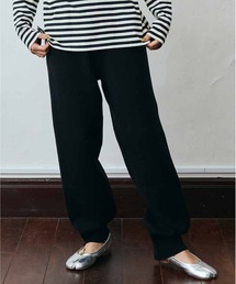 MEDE19F ウエストリブニットパンツ