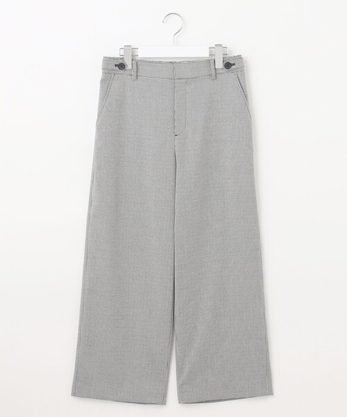 J.PRESS Ladies(J.プレス レディス)の「【洗える】シャークスキンハウンドトゥース セミワイド パンツ(その他パンツ・レディース・ブラック系3/ライトグレー系3・XXS/XS/S)」の6枚目の写真