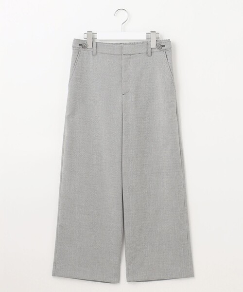 J.PRESS Ladies(J.プレス レディス)の「【洗える】シャークスキンハウンドトゥース セミワイド パンツ(その他パンツ・レディース・ブラック系3/ライトグレー系3・XXS/XS/S)」の7枚目の写真
