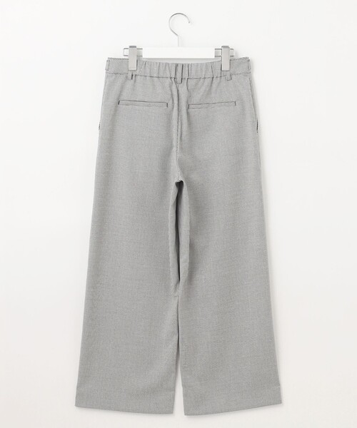 J.PRESS Ladies(J.プレス レディス)の「【洗える】シャークスキンハウンドトゥース セミワイド パンツ(その他パンツ・レディース・ブラック系3/ライトグレー系3・XXS/XS/S)」の8枚目の写真