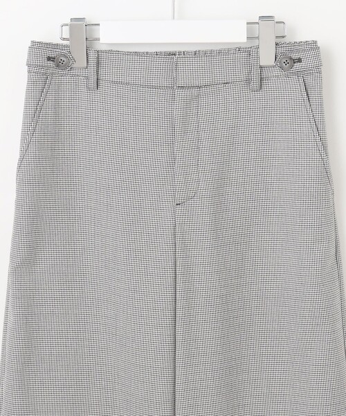 J.PRESS Ladies(J.プレス レディス)の「【洗える】シャークスキンハウンドトゥース セミワイド パンツ(その他パンツ・レディース・ブラック系3/ライトグレー系3・XXS/XS/S)」の9枚目の写真