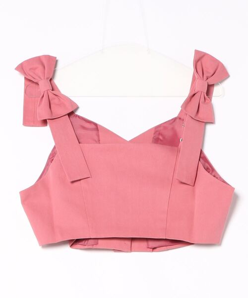 marun（マルン）の「＜大きいサイズ＞ 肩リボンビスチェ marun（ベスト・レディース・ピンク・L/5L/4L/3L/LL）」の10枚目の写真