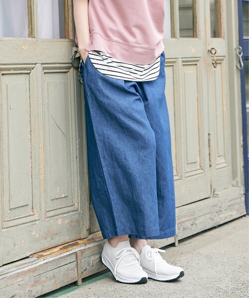 ikka（イッカ）の「【洗える】ニットスニーカー（スニーカー・レディース・オフホワイト/ブラック・M/L）」の14枚目の写真