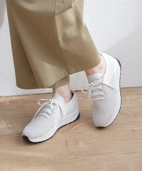 ikka（イッカ）の「【洗える】ニットスニーカー（スニーカー・レディース・オフホワイト/ブラック・M/L）」の22枚目の写真