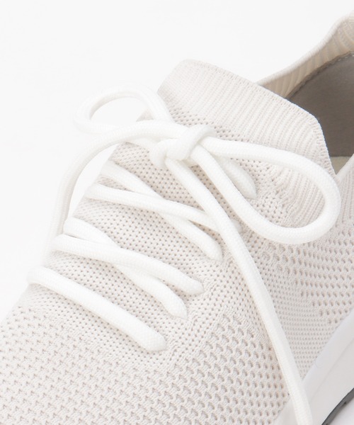 ikka（イッカ）の「【洗える】ニットスニーカー（スニーカー・レディース・オフホワイト/ブラック・M/L）」の4枚目の写真