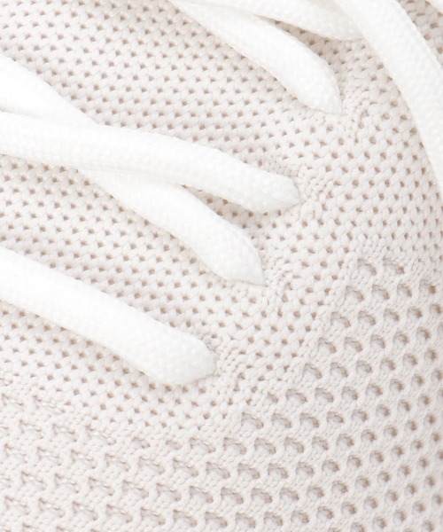 ikka（イッカ）の「【洗える】ニットスニーカー（スニーカー・レディース・オフホワイト/ブラック・M/L）」の3枚目の写真