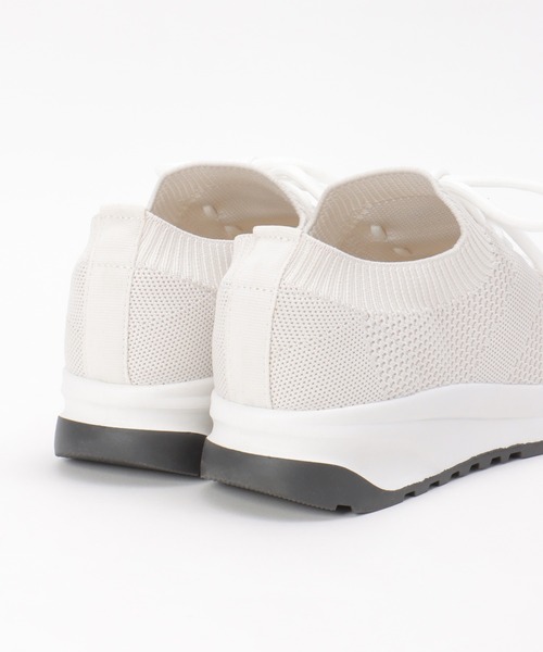 ikka（イッカ）の「【洗える】ニットスニーカー（スニーカー・レディース・オフホワイト/ブラック・M/L）」の6枚目の写真