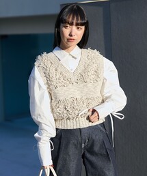 FREAK'S STORE | フリンジニットベスト/2wayベスト(ベスト)