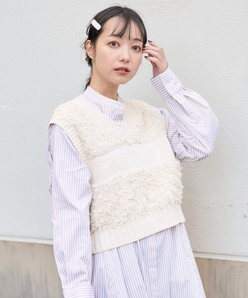 FREAK'S STORE（フリークスストア）の「フリンジニットベスト