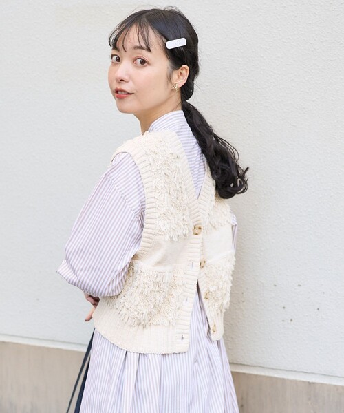 FREAK'S STORE（フリークスストア）の「フリンジニットベスト